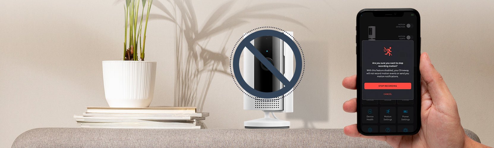 Ring camera turn shop off motion detection