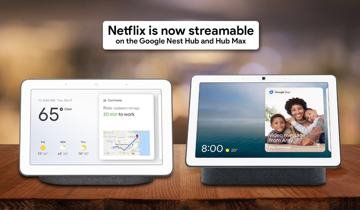 Google nest best sale hub netflix