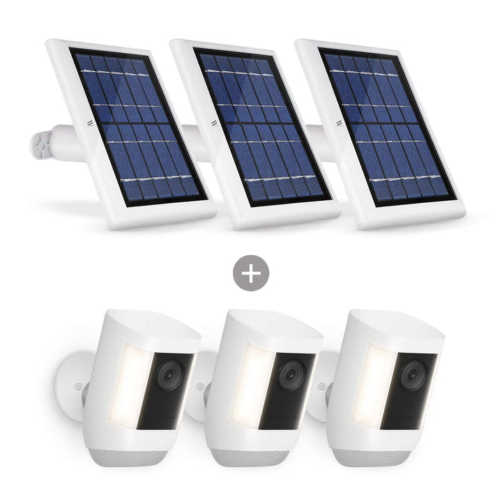 Ring Spotlight Cam Pro (Battery) + Wasserstein Solar Panel Bundle