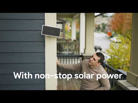 Wasserstein Solar Panel for Google Nest Cam Outdoor or Indoor, Battery | Made for Google | 2.5W Solar Power