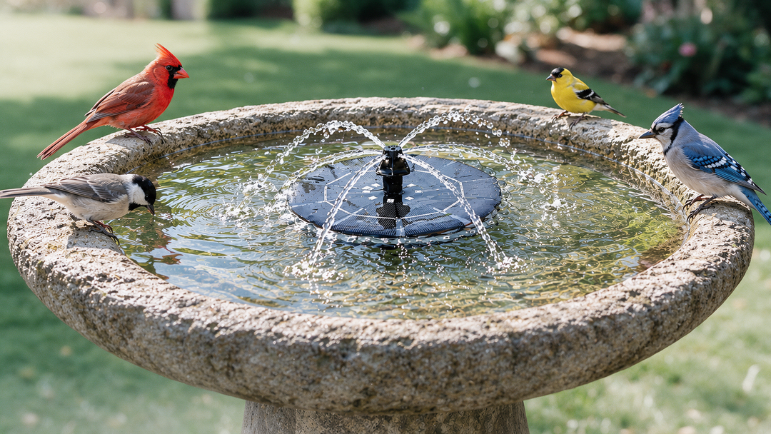 The Easiest Backyard Upgrade You’ll Make All Year: Dartwood Solar Fountain Bird Bath