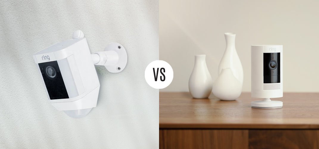 compare ring spotlight and stick up
