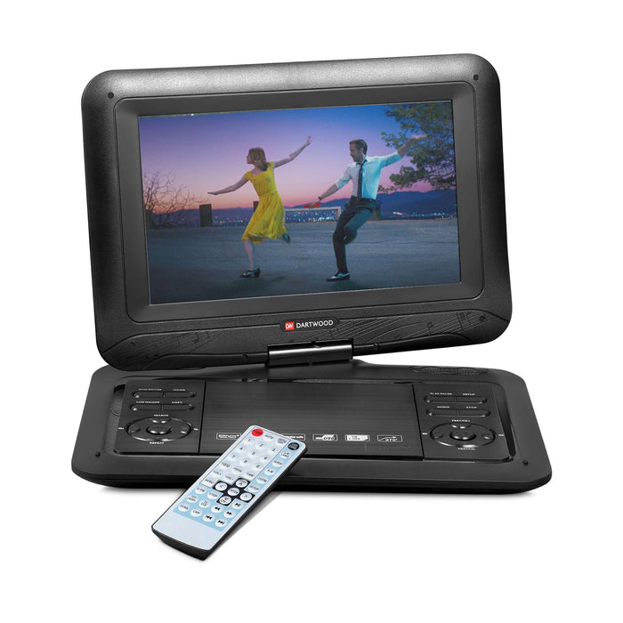 Dartwood Portable DVD Player | 10.1 inch screen | SD Card & USB Support