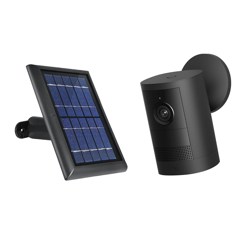 Ring Outdoor Cam 2K (Battery, 2nd Gen) + Wasserstein Solar Panel Bundle