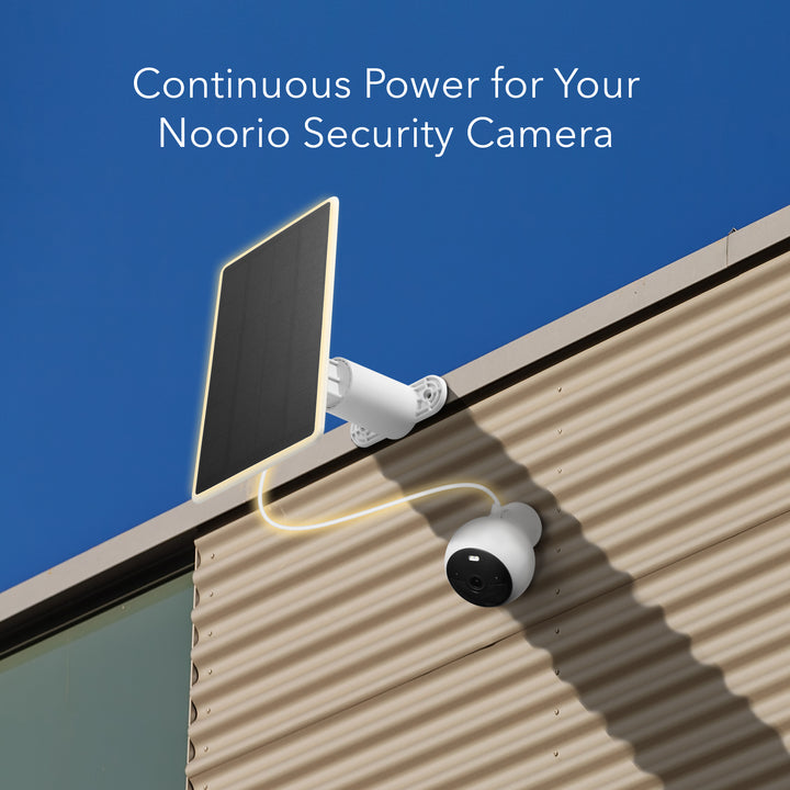 Wasserstein Solar Panel for Noorio Outdoor Security Cameras-2W Solar Power - Compatible with Noorio B200,B210 Security Cameras