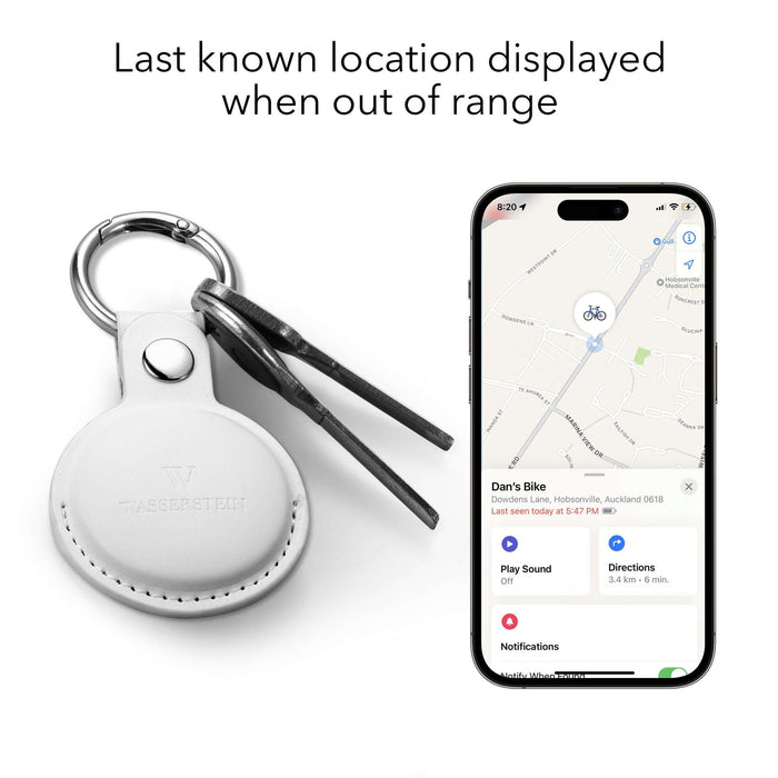 Wasserstein WTag Bluetooth Tracker - MFi Certified - Works with Apple Find My (Not Compatible with Android)