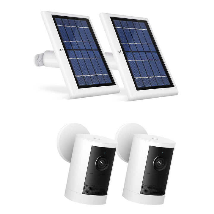 Ring Outdoor Cam 2K (Battery, 2nd Gen) + Wasserstein Solar Panel Bundle