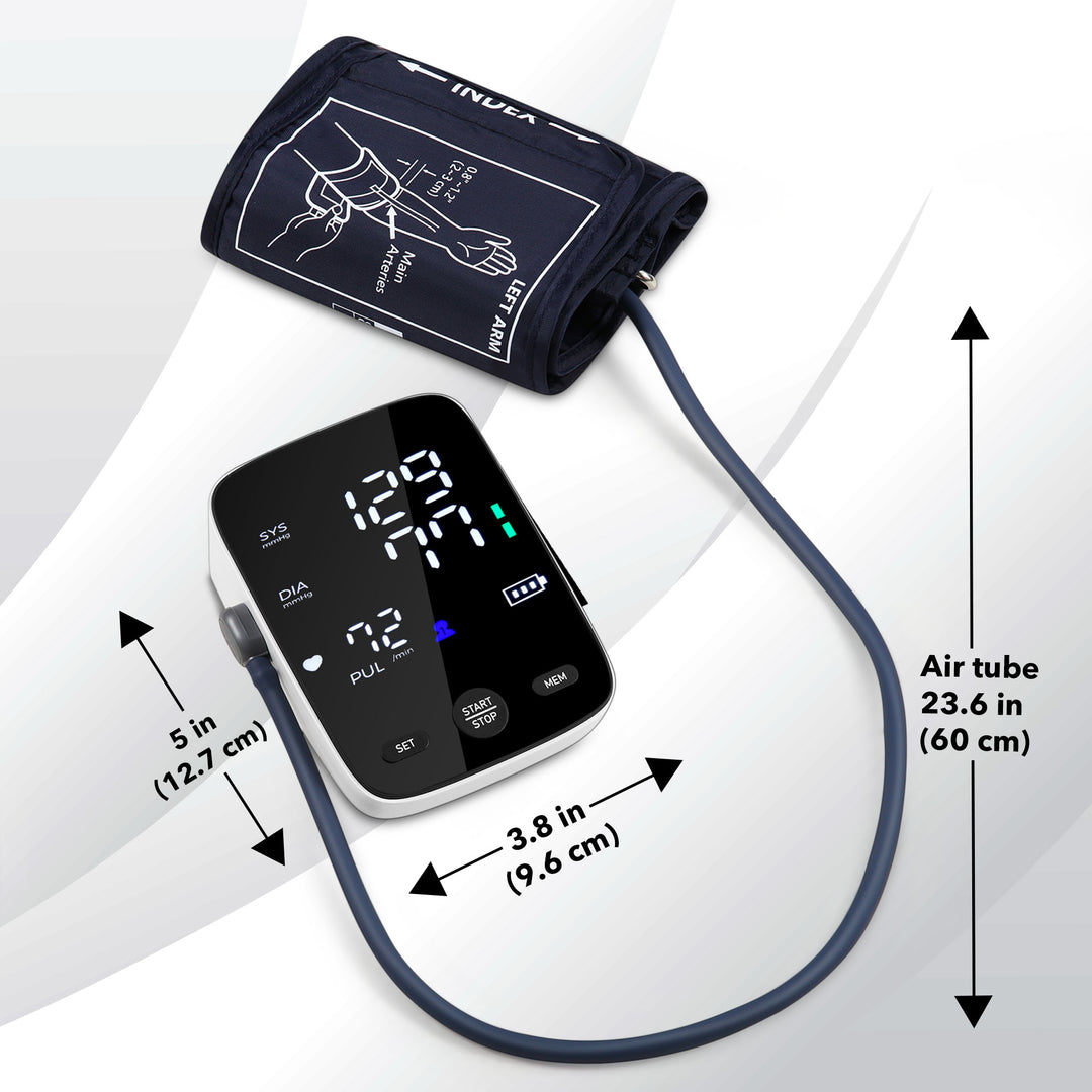 Dartwood Digital Blood Pressure Monitor - Upper Arm Blood Pressure Machine with LED Screen
