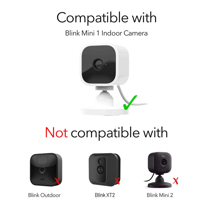 Wasserstein Alarm Clock Case for Blink Mini Camera Cover for Low