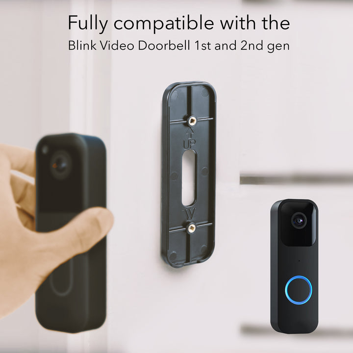 Wasserstein Wall Mount for Blink Video Doorbell 1st Gen & 2nd Gen | No Drill Installation