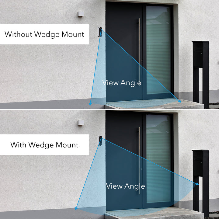 Wasserstein 35° to 55° Horizontal Wedge Wall Mount for Arlo Wireless Video Doorbell (2nd Gen) & Essential Video Doorbell Wire-Free