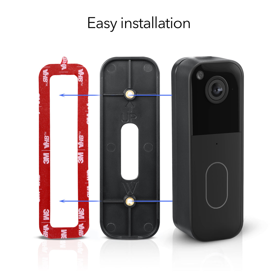 Wasserstein Wall Mount for Blink Video Doorbell 1st Gen & 2nd Gen | No Drill Installation