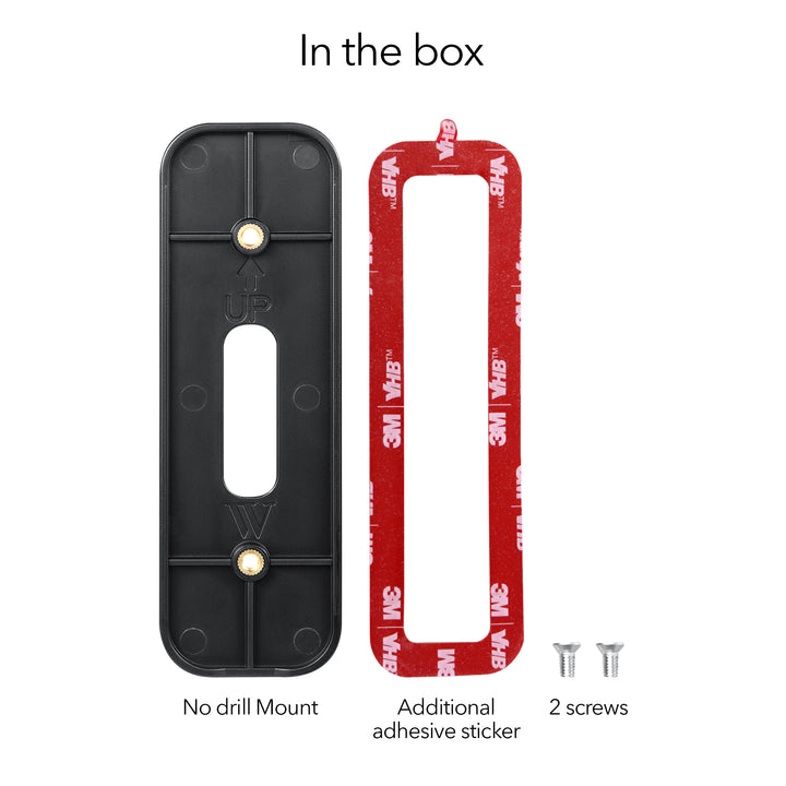 Wasserstein Wall Mount for Blink Video Doorbell 1st Gen & 2nd Gen | No Drill Installation