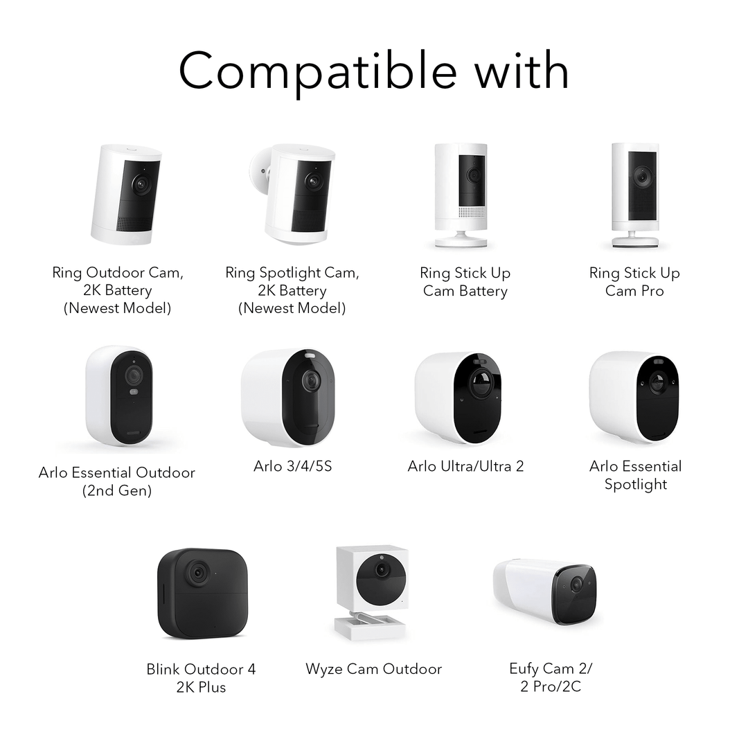 Wasserstein Adjustable Metal Wall Mount for Arlo Pro / Pro 2 / Pro 3 / Pro 4 & Ultra / Ultra 2