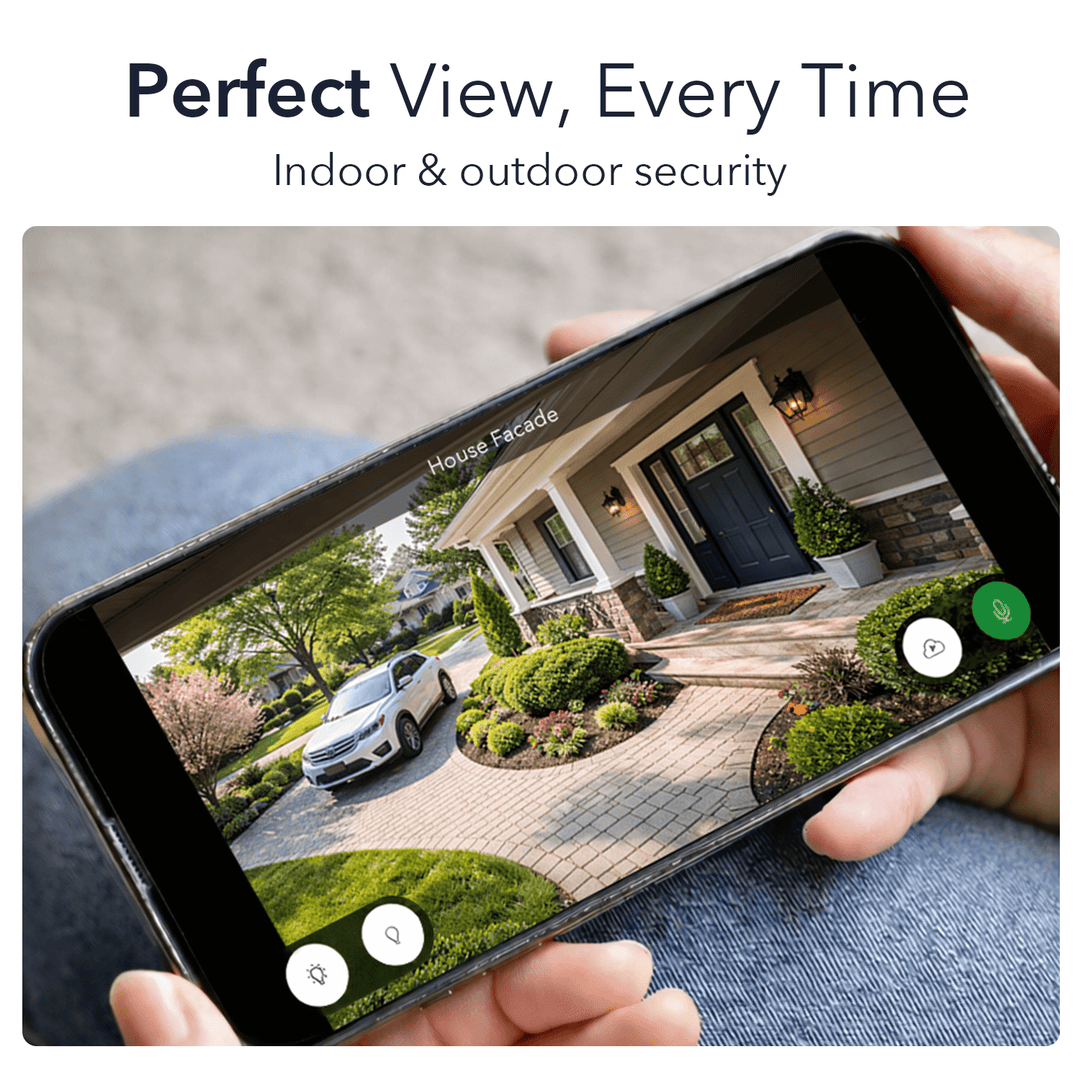 Wasserstein Camera Mount for Blink Outdoor/XT/XT2, Ring Stick Up Cam Battery/Wired, Ring Outdoor Cam Plus, Arlo Essential Spotlight/Pro 3/4/Ultra/Ultra 2, eufyCam 2/Pro - 360° Swivel (2-pack)