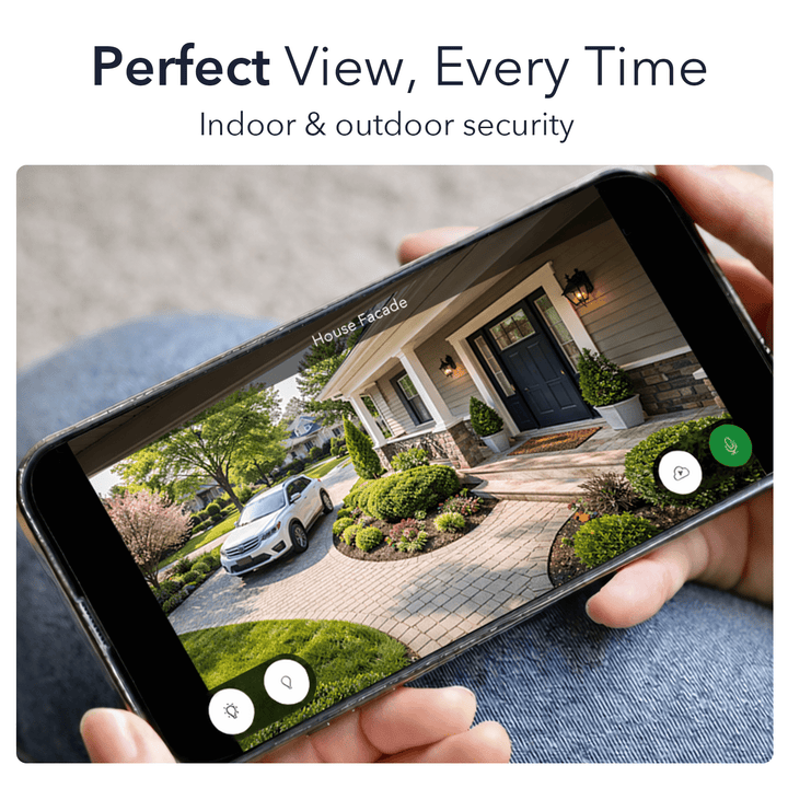 Wasserstein Camera Mount for Blink Outdoor/XT/XT2, Ring Stick Up Cam Battery/Wired, Ring Outdoor Cam Plus, Arlo Essential Spotlight/Pro 3/4/Ultra/Ultra 2, eufyCam 2/Pro - 360° Swivel (2-pack)