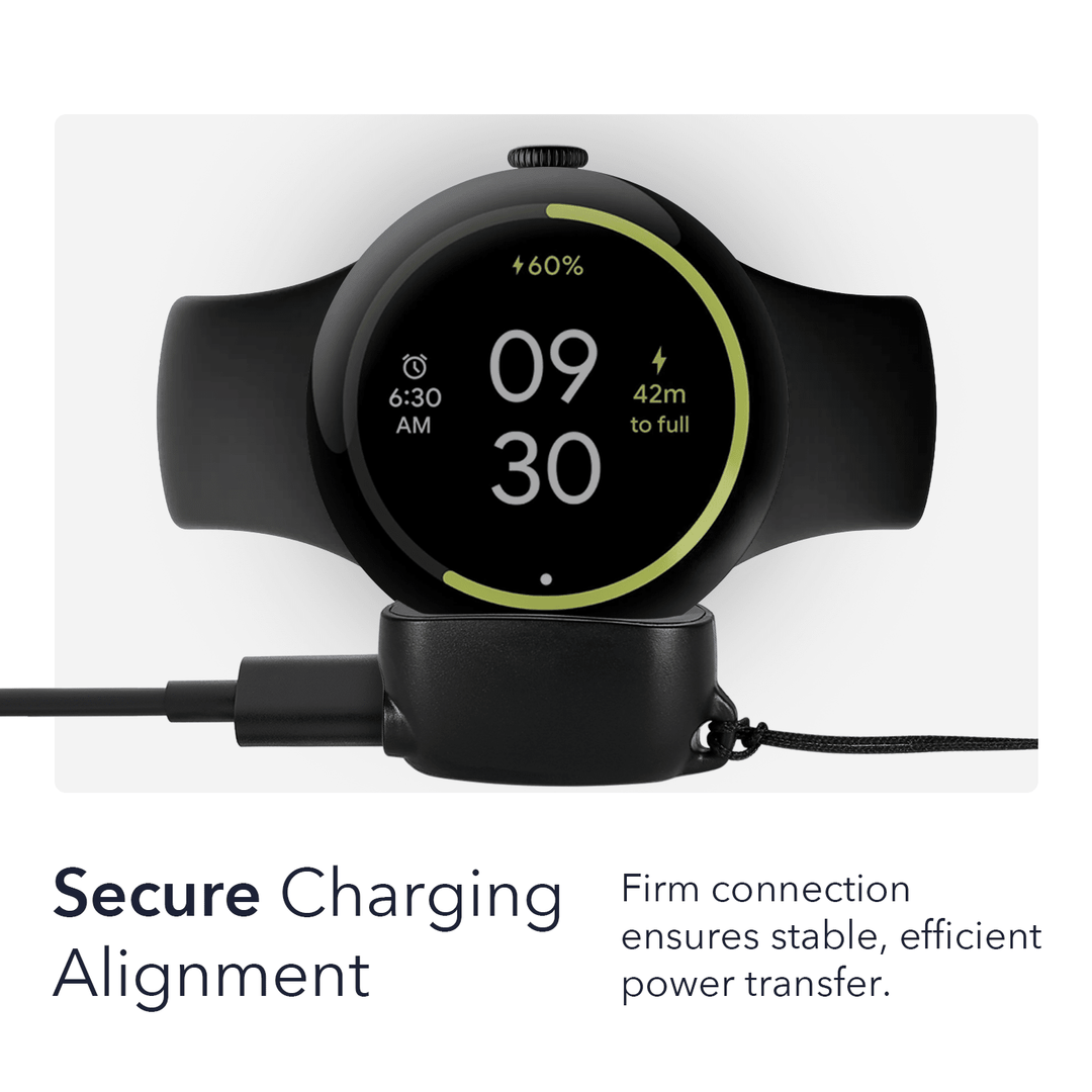 Wasserstein On-the-Go Charger for Google Pixel Watch 4 (41mm & 45mm) | Made for Google