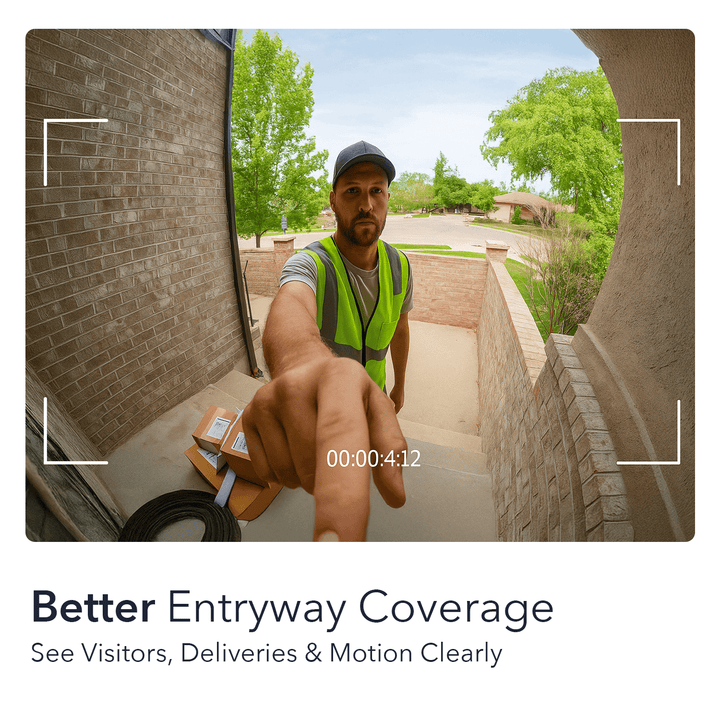 Wasserstein Horizontal Wedge Mount for Wyze Duo Cam Video Doorbell