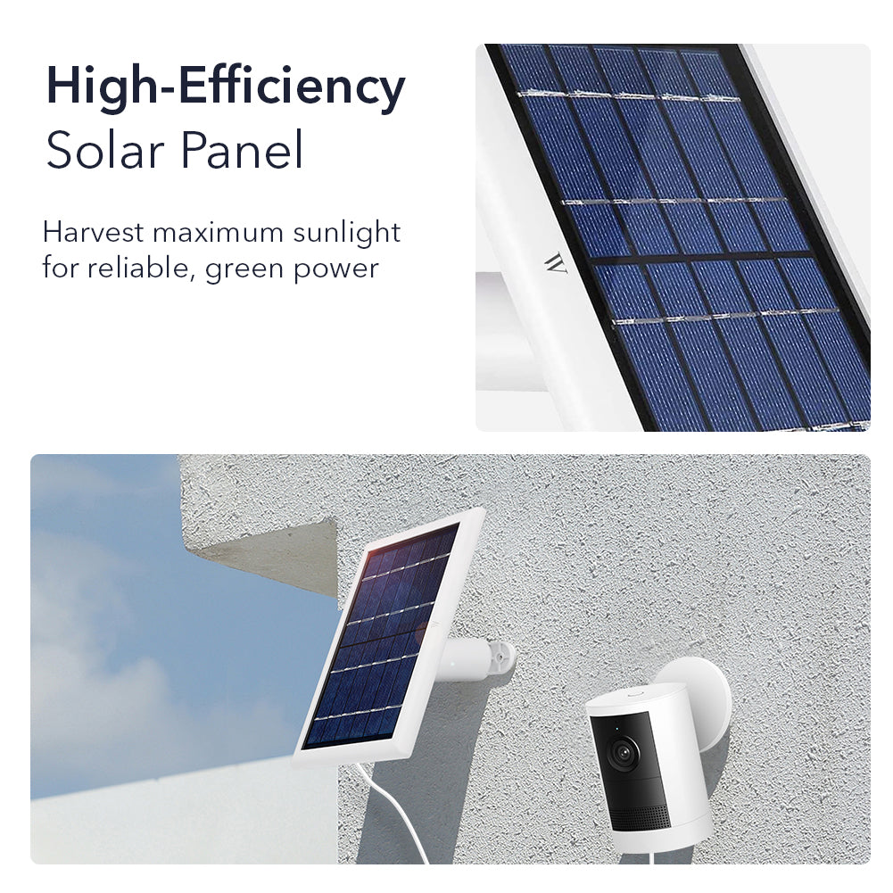 Ring Outdoor Cam 2K (Battery, 2nd Gen) + Wasserstein Solar Panel Bundle