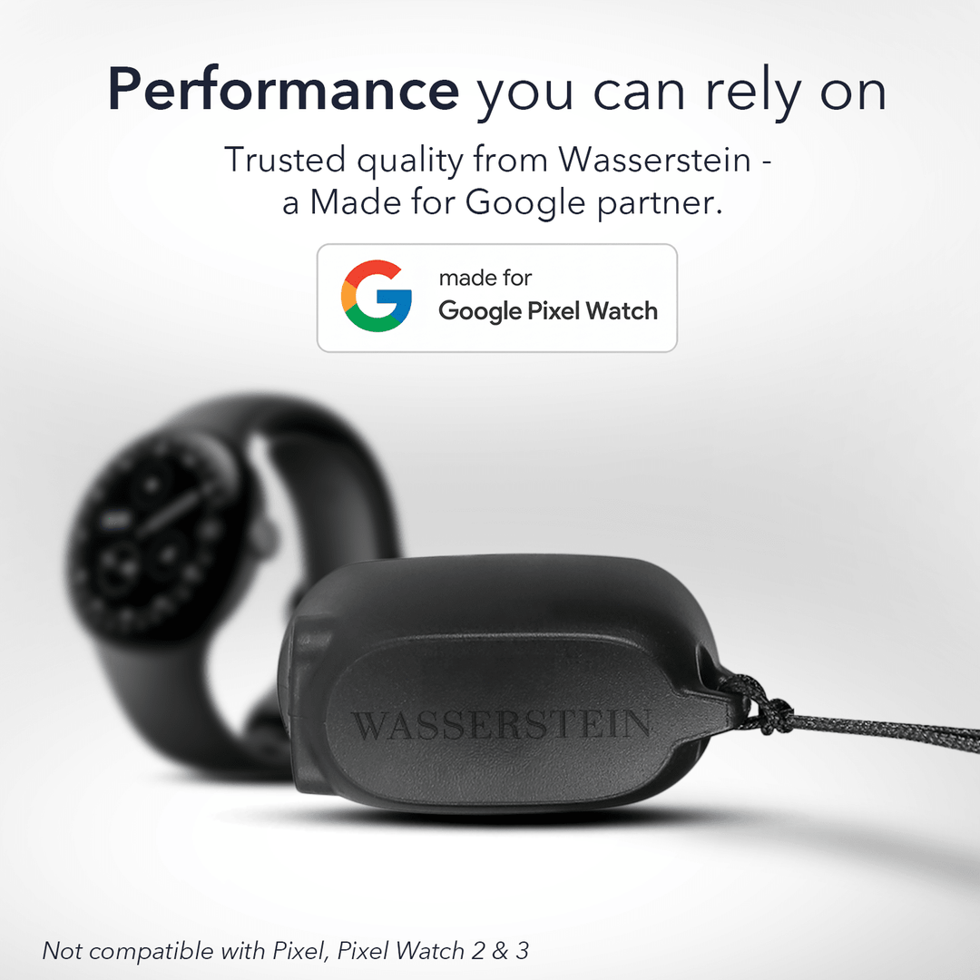 Wasserstein On-the-Go Charger for Google Pixel Watch 4 (41mm & 45mm) | Made for Google