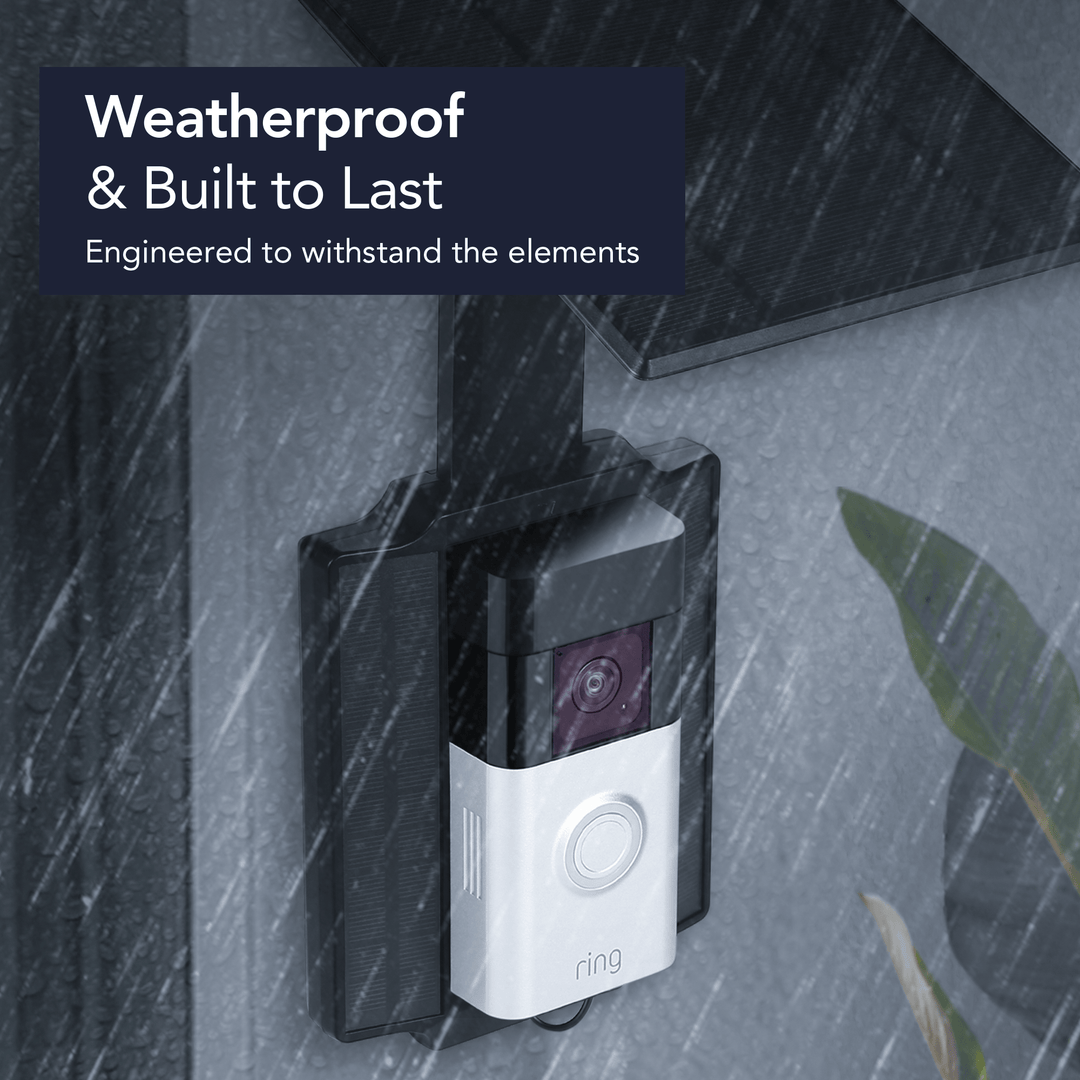Ring Battery Doorbell Plus + Wasserstein Universal Solar Charger Bundle