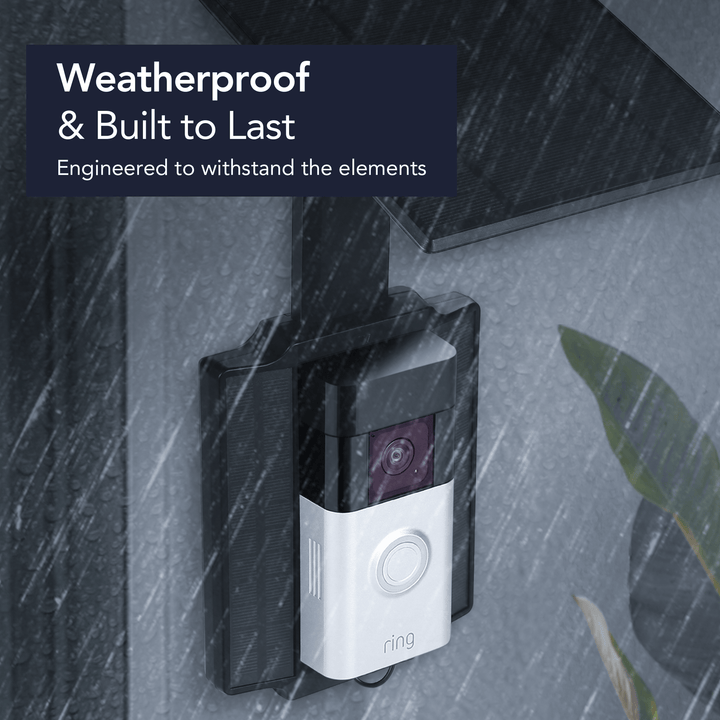 Ring Battery Doorbell Plus + Wasserstein Universal Solar Charger Bundle