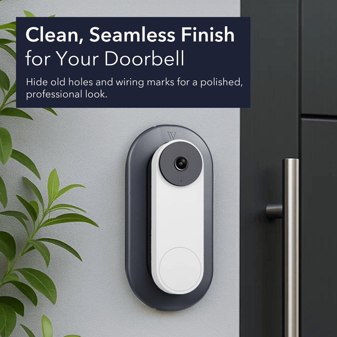 Wasserstein Wall Plate for Google Nest Doorbell (Wired 2nd & 3rd Gen) | Made for Google