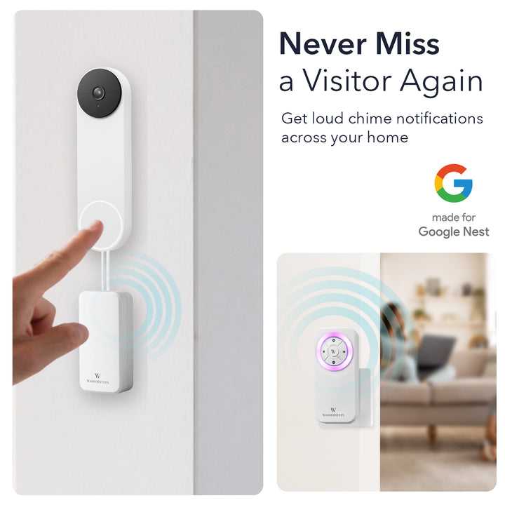 Wasserstein Google Nest Doorbell Chime (Wired, 2nd Gen) - Made for Google