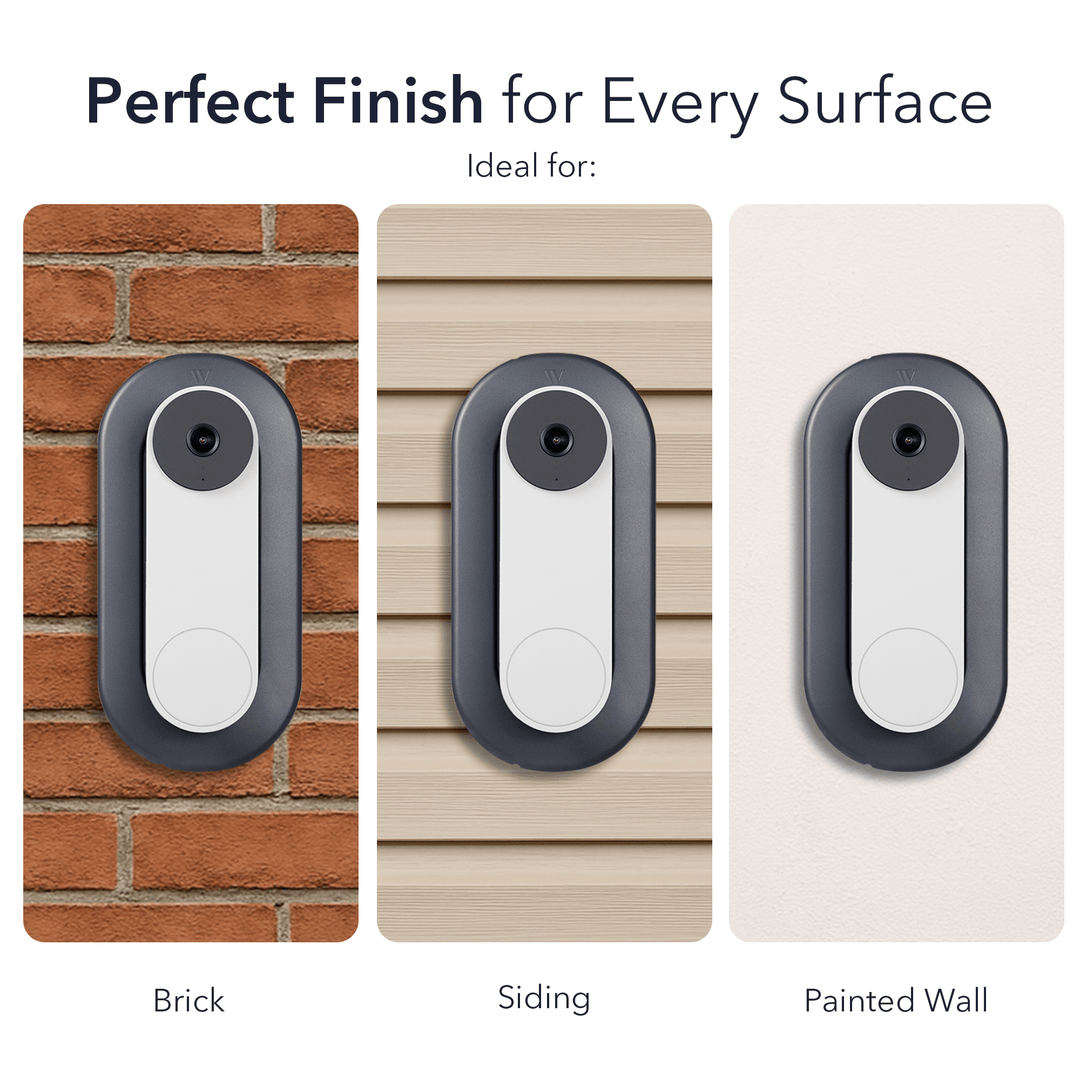 Wasserstein Wall Plate for Google Nest Doorbell (Wired 2nd & 3rd Gen) | Made for Google