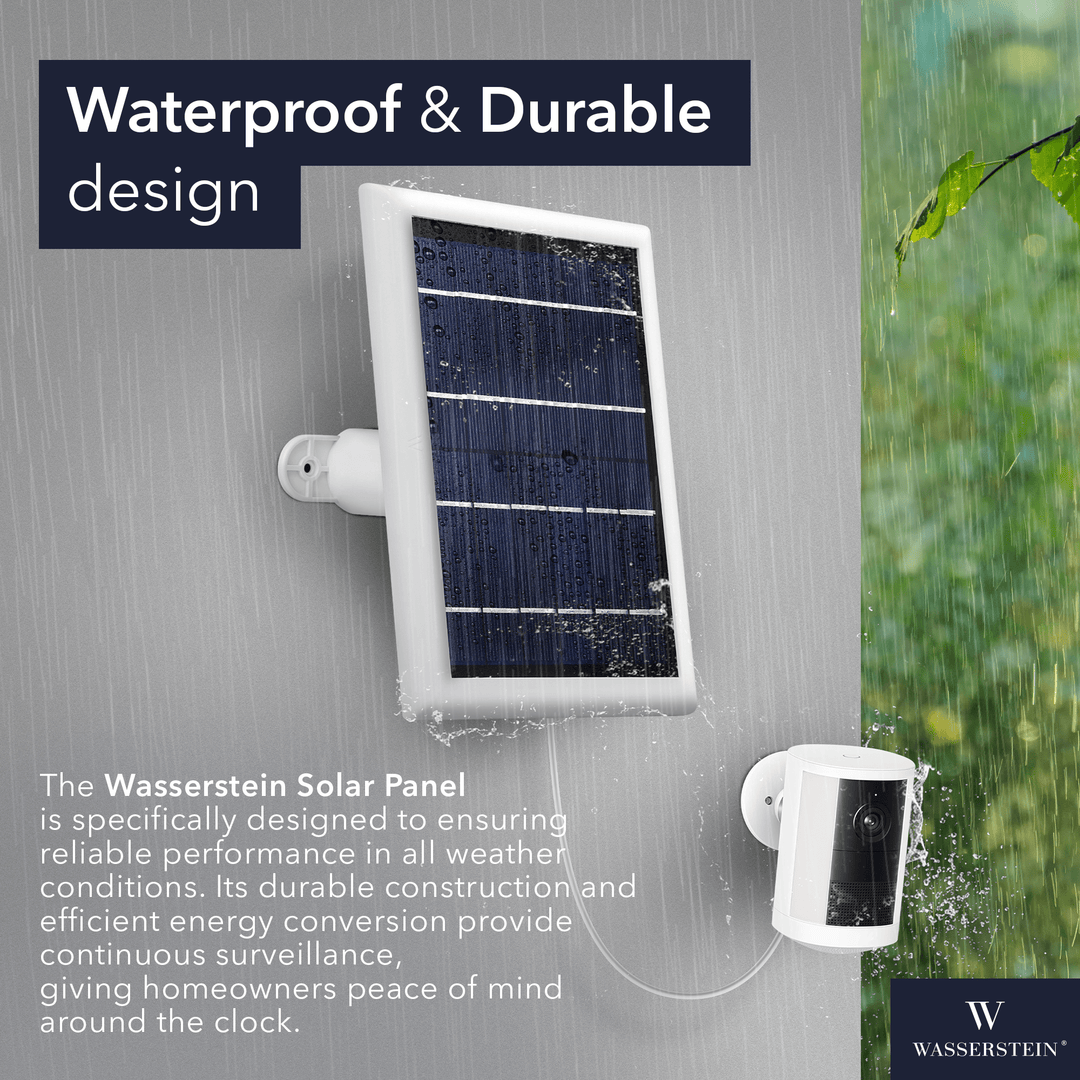 Wasserstein Solar Panel for Ring Battery-Powered-Security Cam, Spotlight Cam 2K (2nd Gen)/Plus/Pro,  Outdoor Cam 2K (2nd Gen)/Plus, Stick Up Cam/Pro