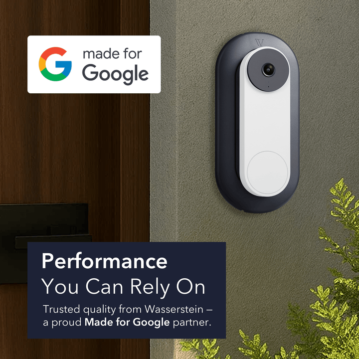 Wasserstein Wall Plate for Google Nest Doorbell (Wired 2nd & 3rd Gen) | Made for Google