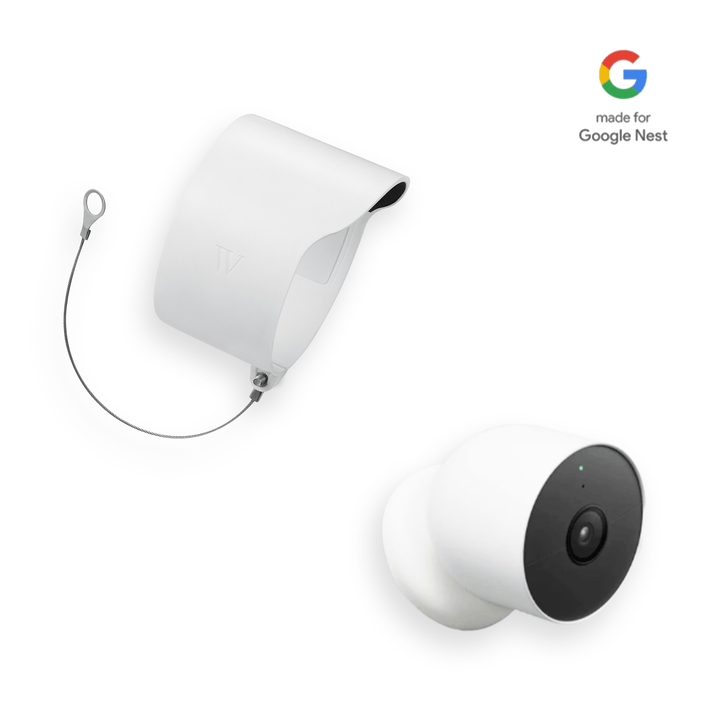 Google Nest Cam (Battery) + Wasserstein Anti-Theft Mount Bundle | Made for Google