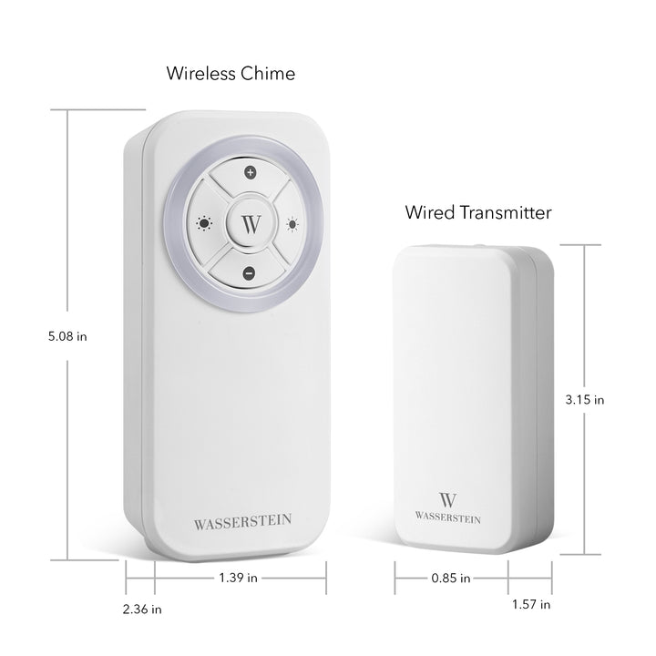 Wasserstein Doorbell Chime for Google Nest Doorbell (Wired & Battery) - Made for Google