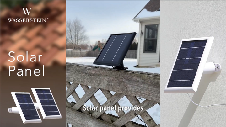 Wasserstein Solar Panel for Arlo Essential 2K Outdoor Security Camera (2nd Gen) / XL (2nd Gen) & Essential Spotlight