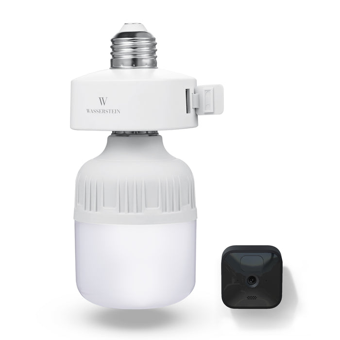 Wasserstein Bulb Socket with Blink Charging Cable, Plug in Light Socket for Powering Your Blink Cam, Camera and Bulb Not Included