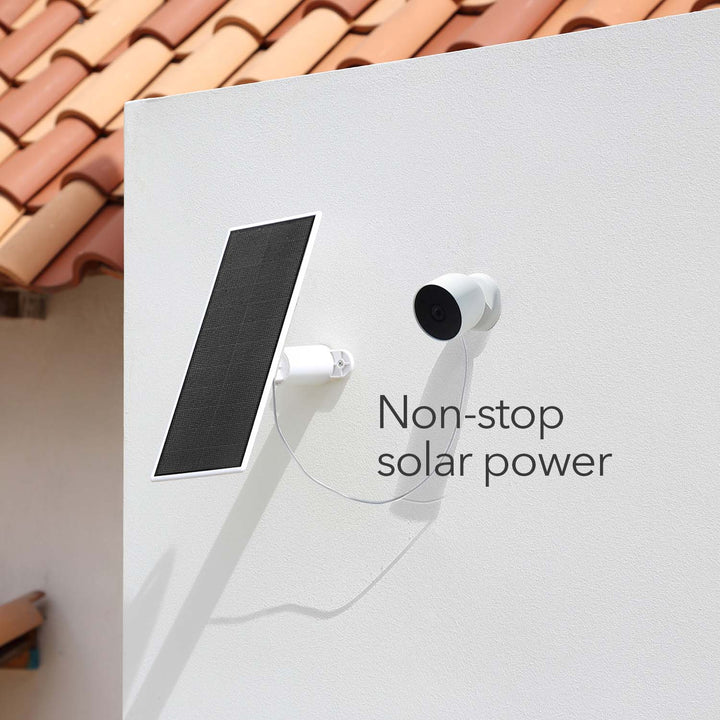Google Nest Cam (Battery) + Wasserstein Premium Solar Panel Bundle | Made for Google