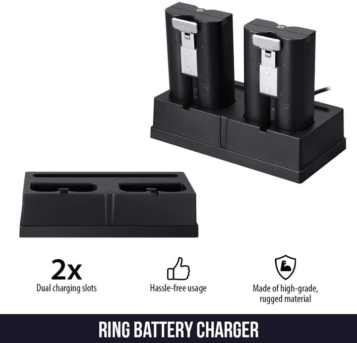 Wasserstein Charging Station for Ring Spotlight Cam Battery, Stick Up Cam Battery & Video Doorbell