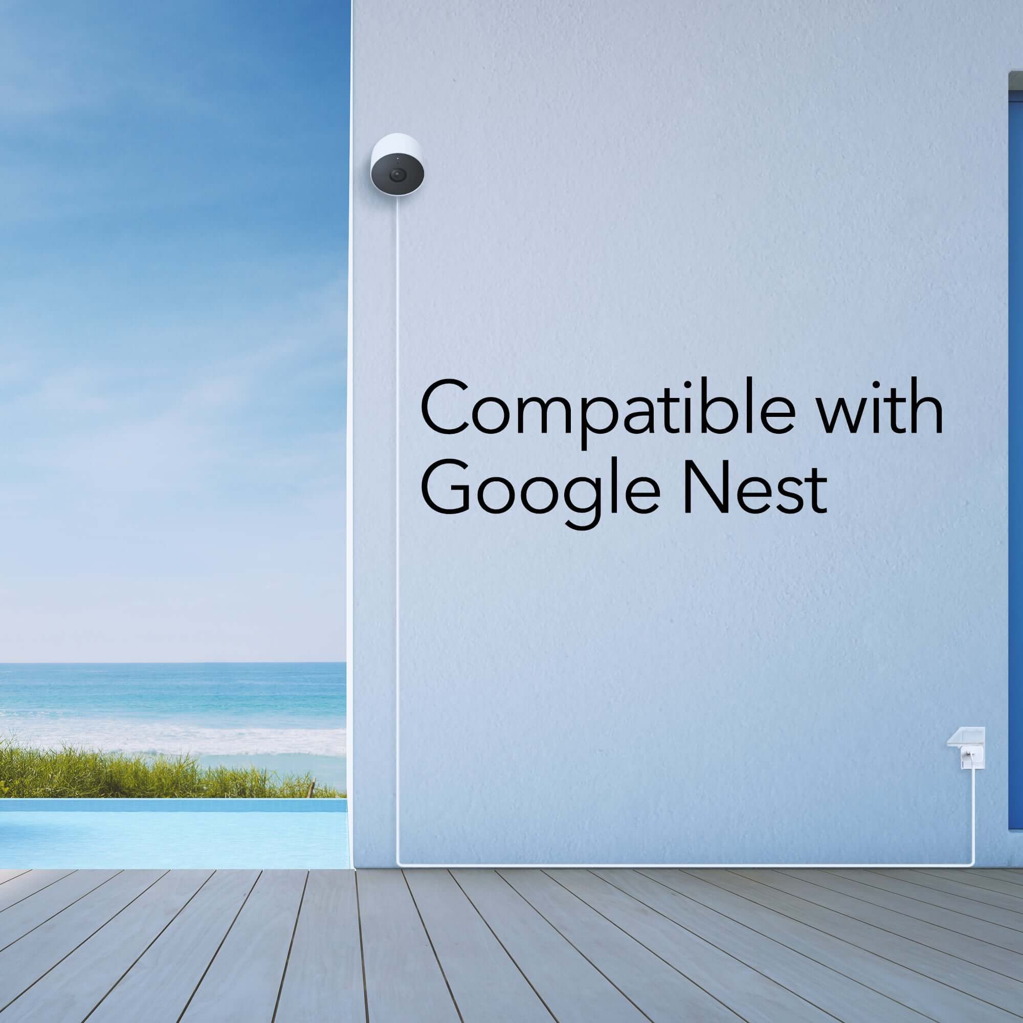 Google Nest Cam (Battery) 26 ft Pogo Pin Cable & Adapter Google Nest Cam (Battery) 26 ft Pogo Pin Cable & Adapter