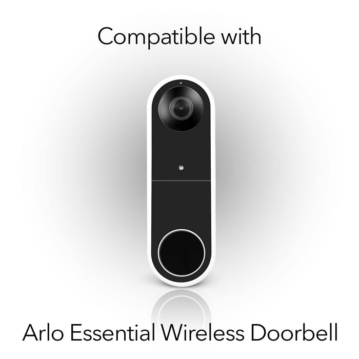 Wasserstein No-Drill Mount for Arlo Essential Wire-Free Video Doorbell - Avoid Drilling and Protect Your Walls