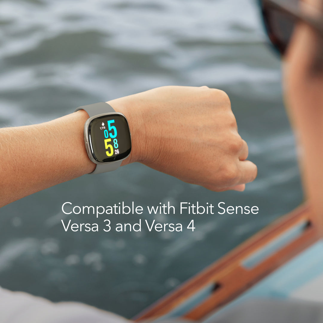 Wasserstein Fitbit Screen Protector | Made for Fitbit Sense, Versa 3 & Versa 4 | 3-Pack