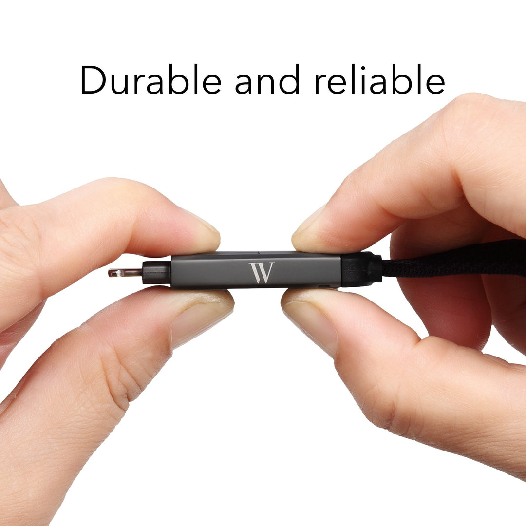 Wasserstein 6-in-1 Charging Wizard - Portable Multi Charging Cable with USB-A and USB-C Input