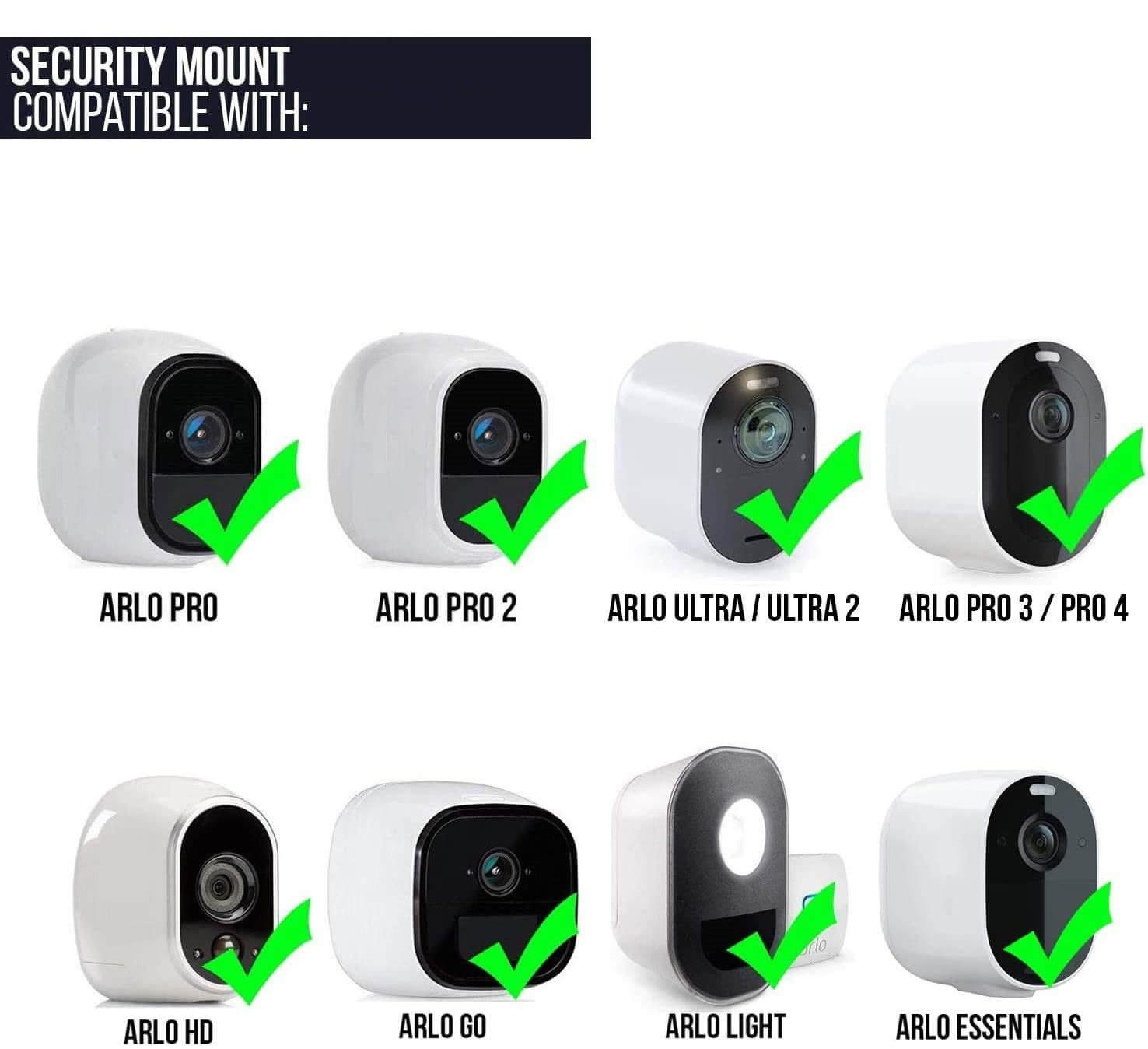 Wasserstein Weatherproof Gutter Mount for Arlo Pro Pro Pro Ultra Ultra