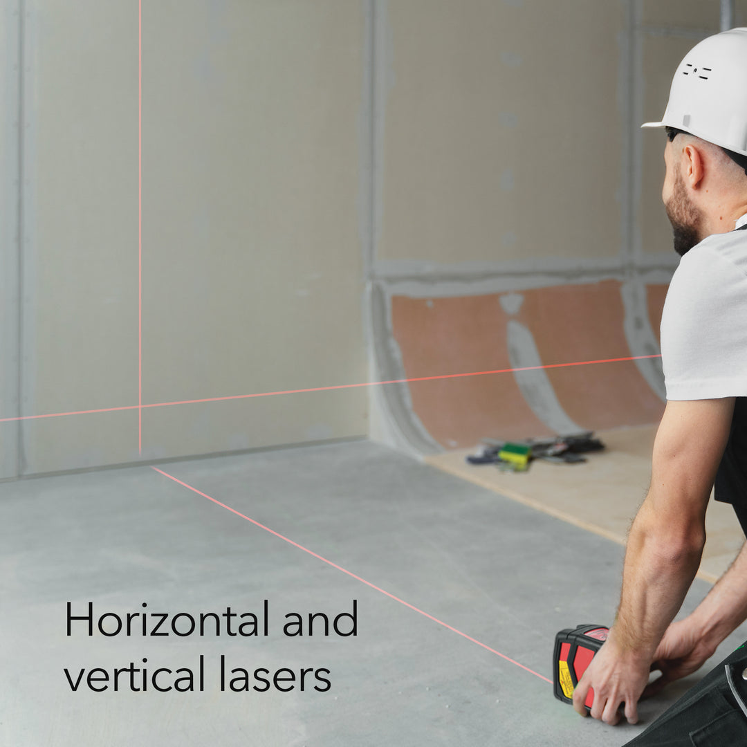 Dartwood Self-Leveling Laser Level | Horizontal & Vertical Lines | Magnetic Base & Carry Case