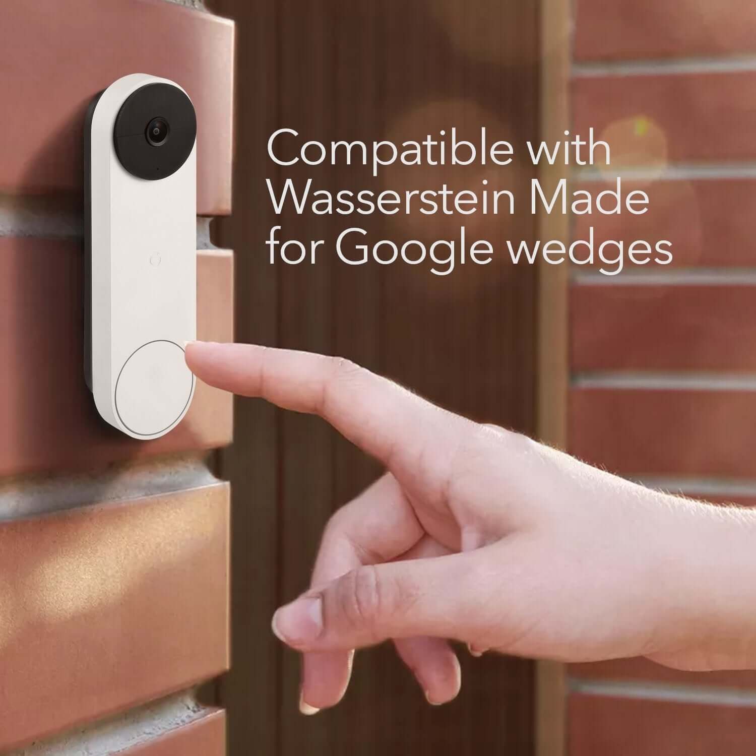 Wasserstein No Drill Mount For Google Nest Doorbell (battery