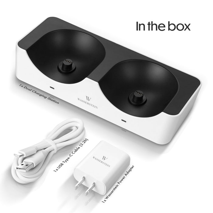 Wasserstein Charging Station for Google Nest Cam (battery) - Dual Charging Slot for Nest Cam