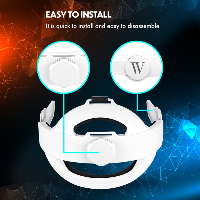 Wasserstein VR Headset Carrying Case, Head Strap, and Face Cover Bundle - Gaming Accessories for Oculus Quest 2