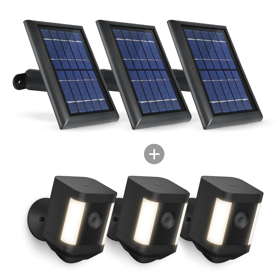Ring Spotlight Cam Plus (Battery) + Wasserstein Solar Panel Bundle