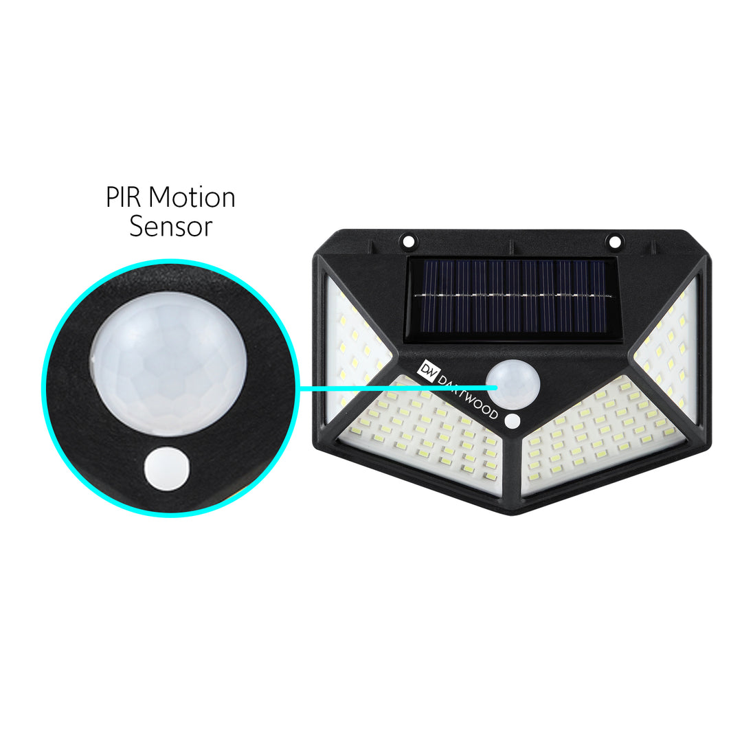 Dartwood Outdoor Solar Lights with Motion Sensor 450 Lumens