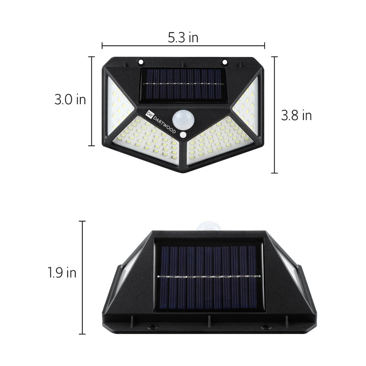 Dartwood Outdoor Solar Lights with Motion Sensor 450 Lumens