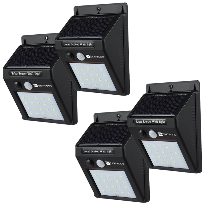Dartwood Solar Lights | Motion Sensor | 150 Lumens | Weatherproof | 2-Pack